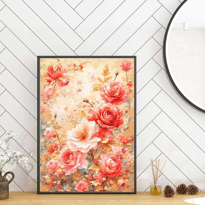 Tinh tế à lãng mạn với tranh canvas hoa hồng