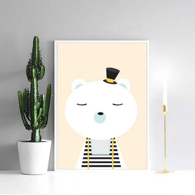 Tranh canvas động vật dễ thương