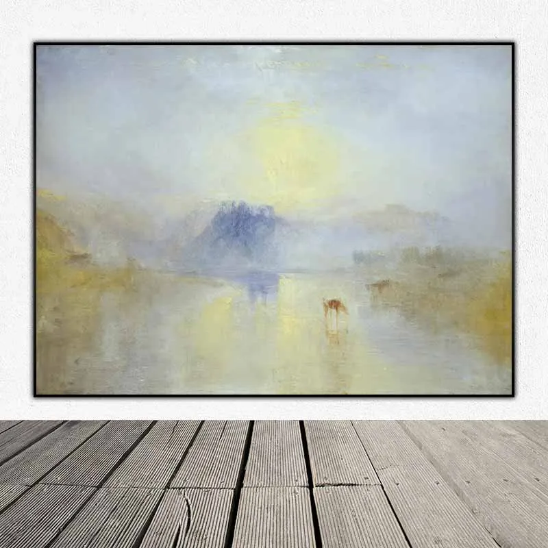 Bức tranh trừu tượng Norham Castle, Sunrise của họa sĩ J.M.W. Turner