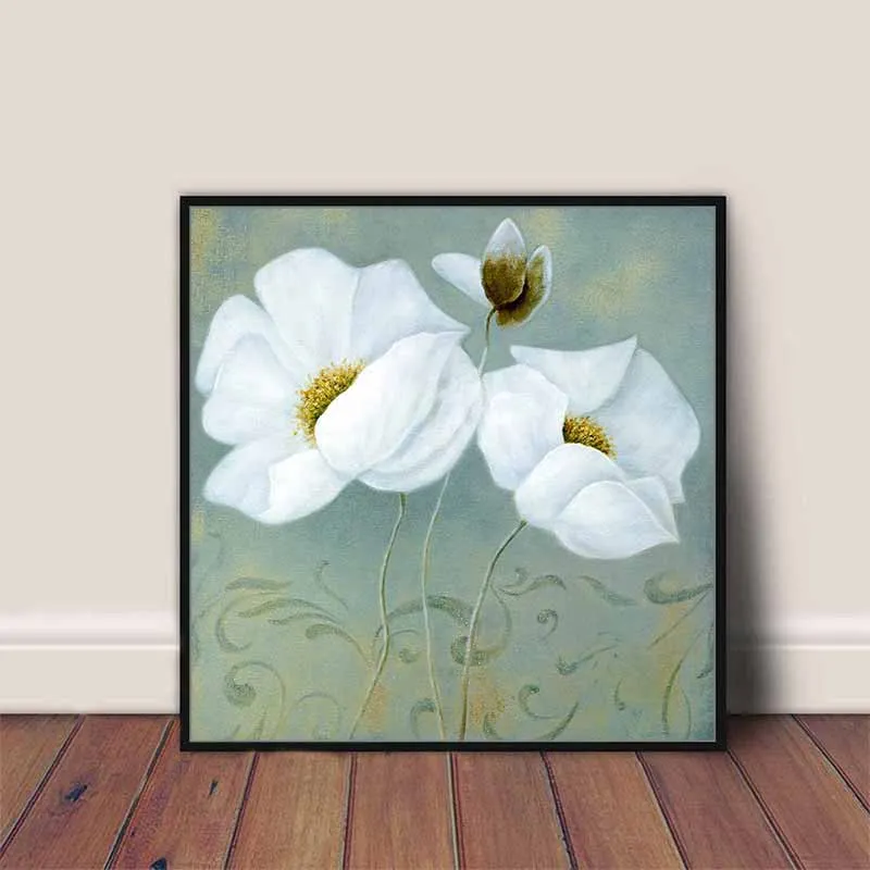 Tranh hoa sao nhái trắng