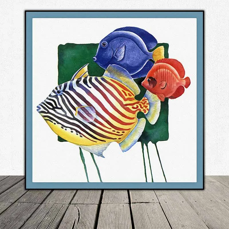 Tranh cá biển nhiều màu sắc của họa sĩ Paul Brent