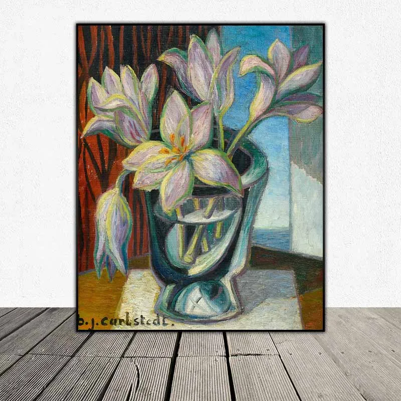 Tranh tĩnh vật hoa cũa họa sĩ Birger Carlstedt