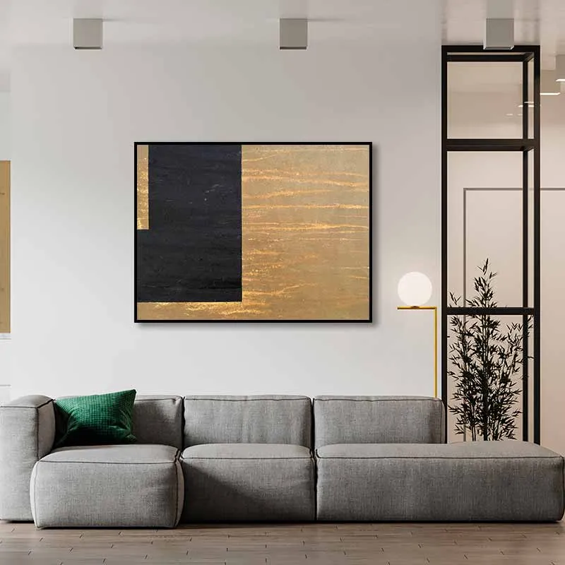 Nghệ Thuật Đen và Vàng Kim Sang Trọng