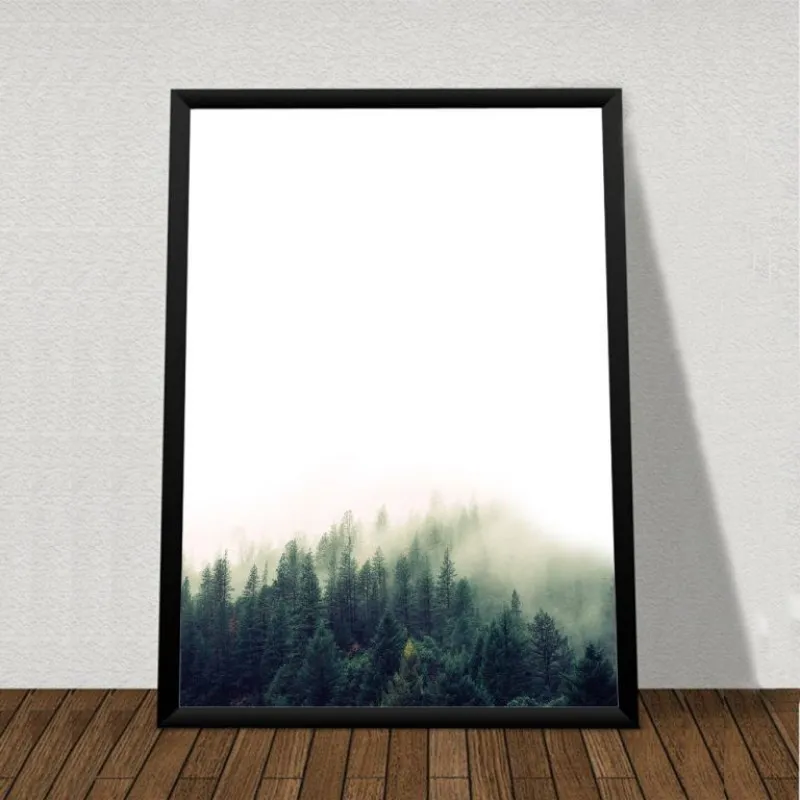 Tranh Bắc Âu Scandinavian phong cảnh kết hợp chữ