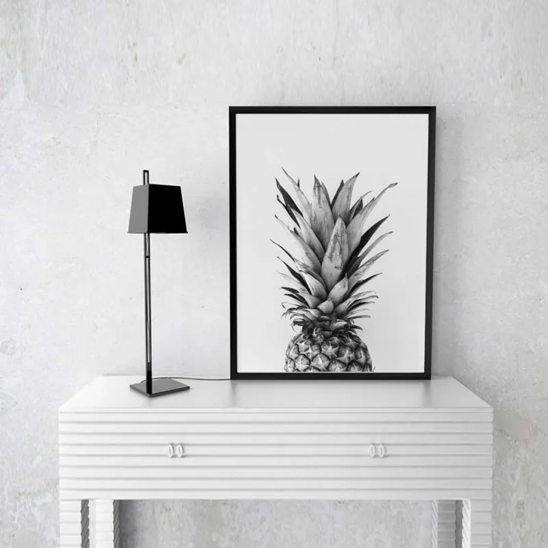 Tranh Scandinavian Be wild and free và quả dứa