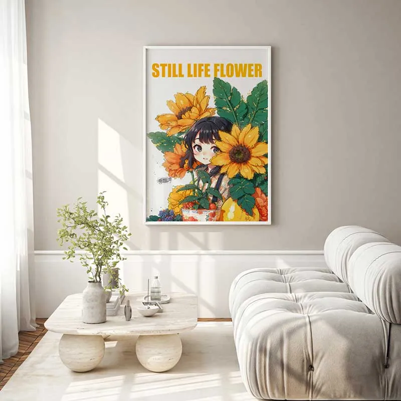 Cô gái và hoa hướng dương