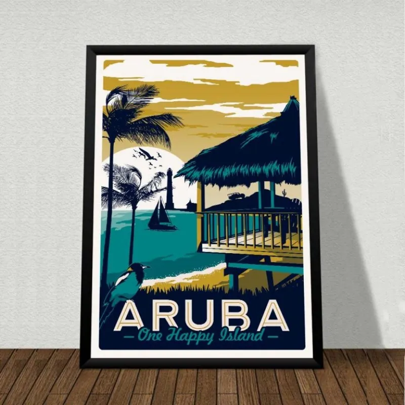 Tranh phong cảnh theo phong cách Vintage