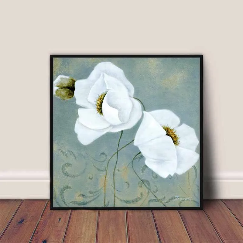 Tranh hoa sao nhái trắng