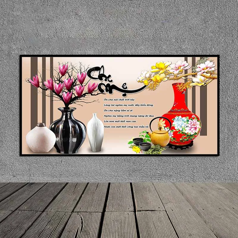 Tranh thư pháp đạo làm con