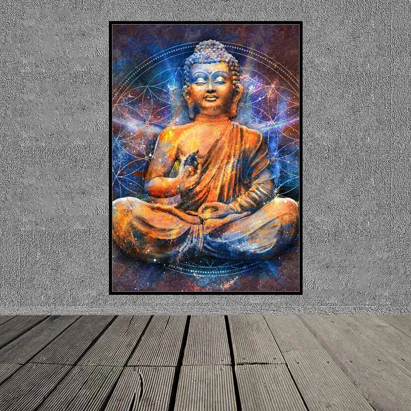 Tranh Phật Tổ Như Lai trừu tượng