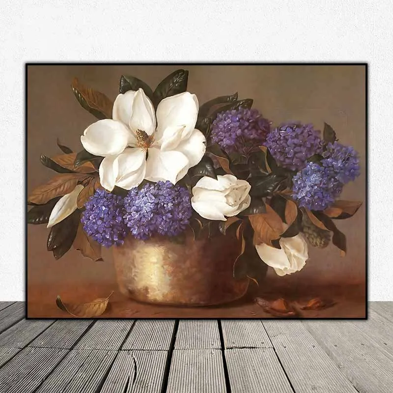 Tranh tĩnh vật hoa mộc lan