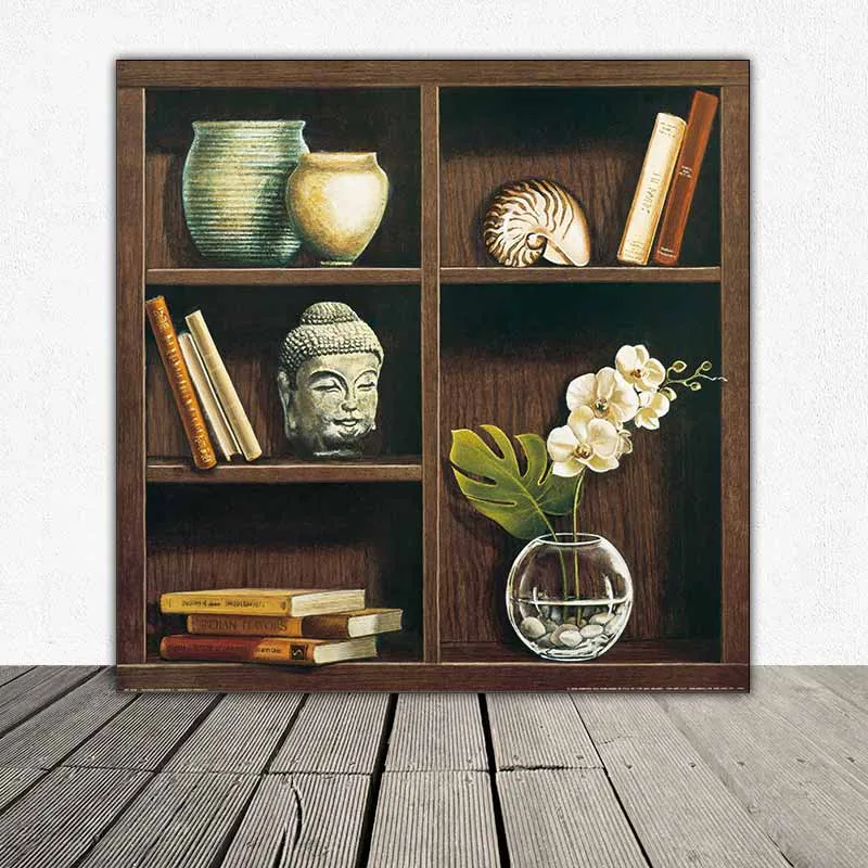 Tranh giả kệ gỗ trang trí