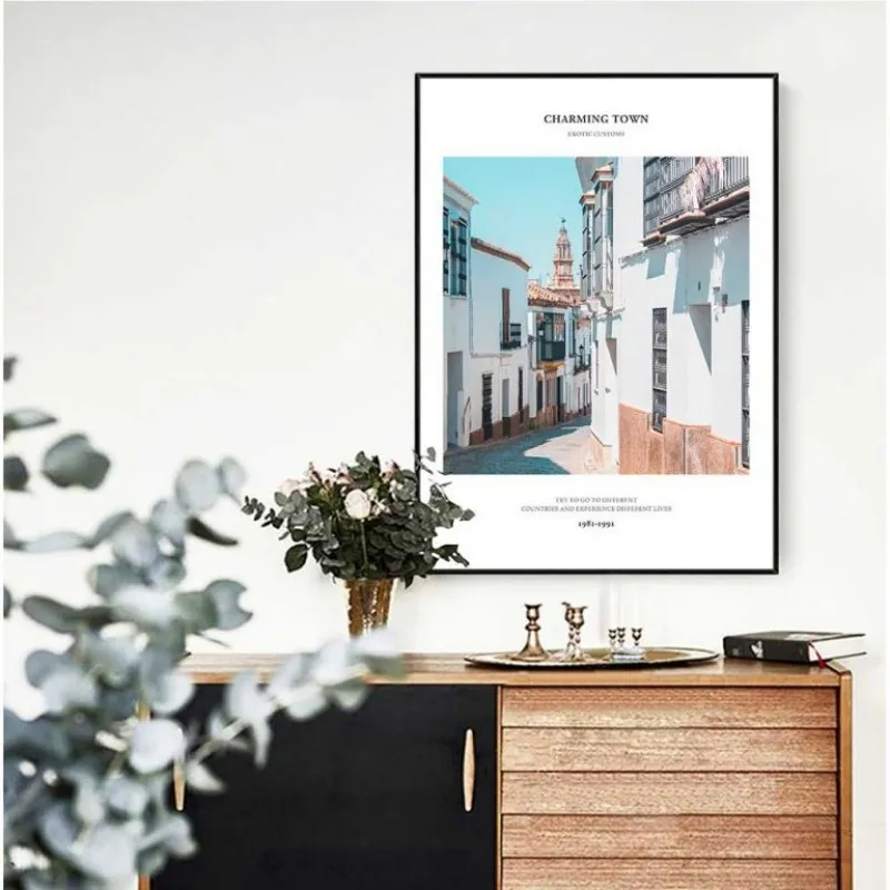 Tranh Scandinavian phong cảnh thành phố