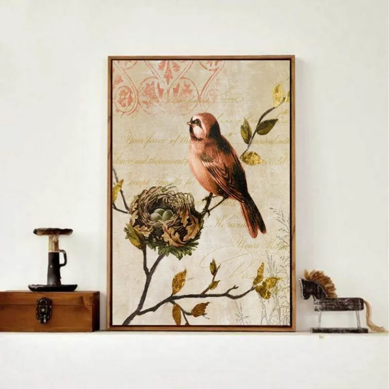 Tranh chim và chuồn chuồn