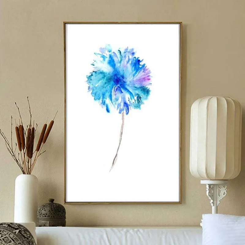 Tranh hoa màu nước trừu tượng