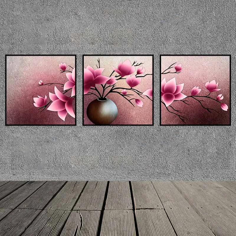 Tranh bình hoa mộc lan