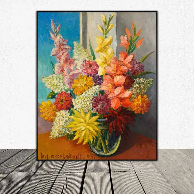 Tranh tĩnh vật hoa cũa họa sĩ Birger Carlstedt