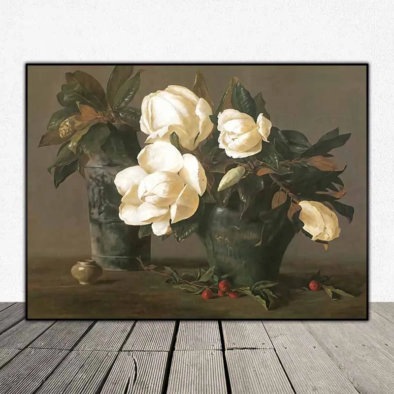 Tranh tĩnh vật hoa mộc lan