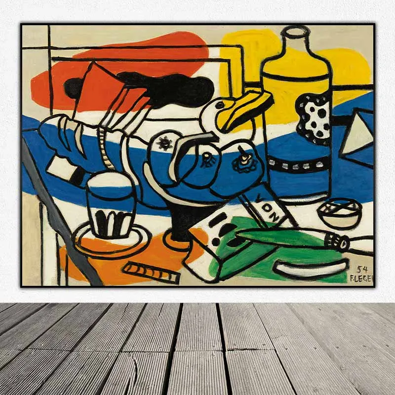 Tranh trừu tượng theo trường phái lập thể của họa sĩ Fernand Leger