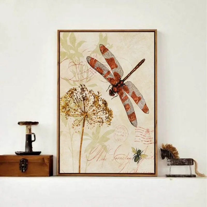 Tranh chim và chuồn chuồn