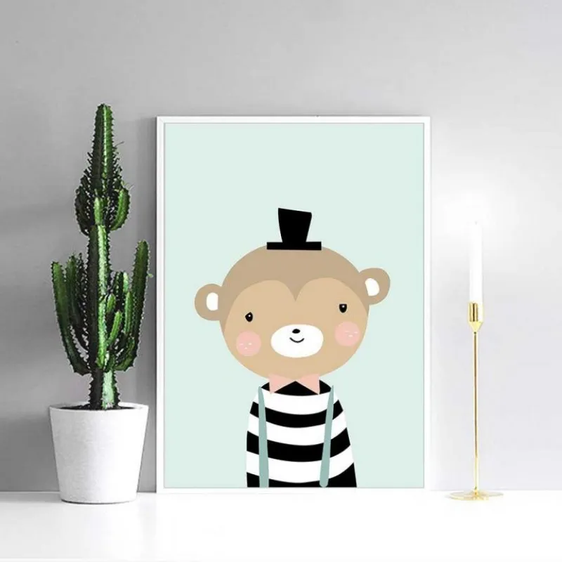 Tranh canvas động vật dễ thương