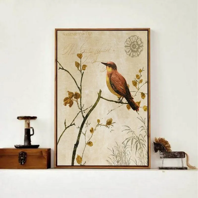 Tranh chim và chuồn chuồn