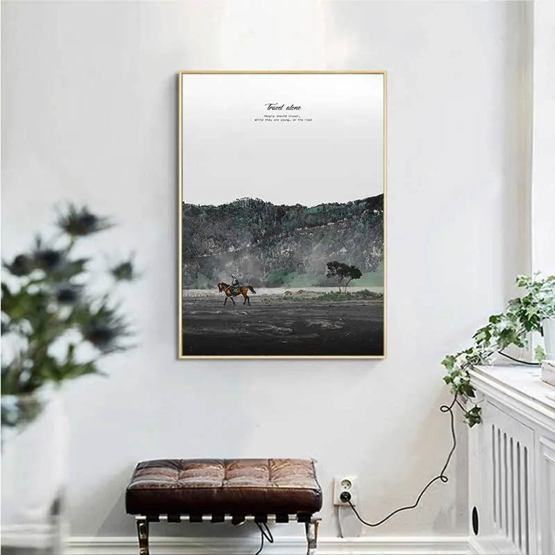 Bộ Tranh Nghệ Thuật Phong Cách Minimalist về Du Lịch và Thiên Nhiên