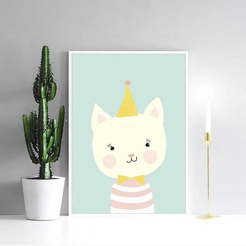 Tranh canvas động vật dễ thương