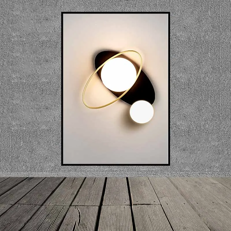 Tranh các vòng tròn trừu tượng hiện đại