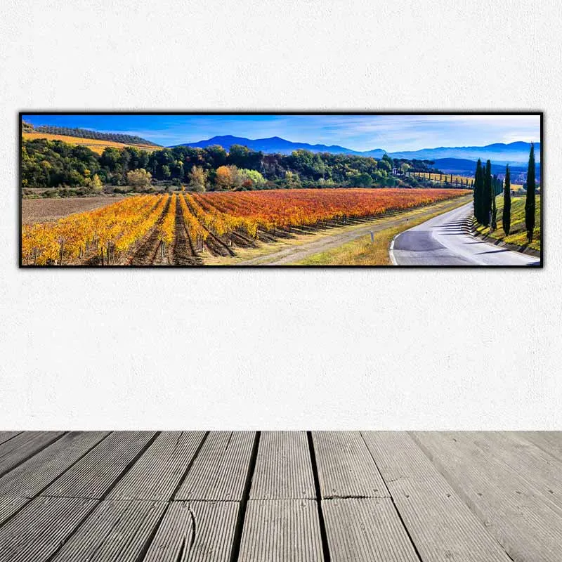 Tranh phong cảnh mùa thu vườn nho nước Ý