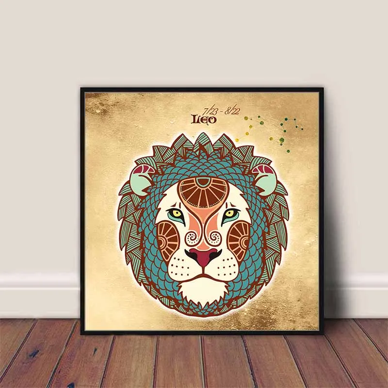 Tranh 12 cung Hoàng Đạo khổ vuông