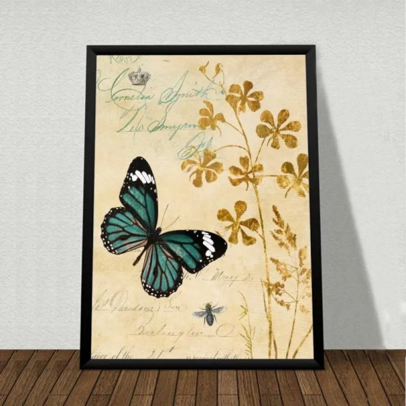 Tranh bướm theo phong cách Retro