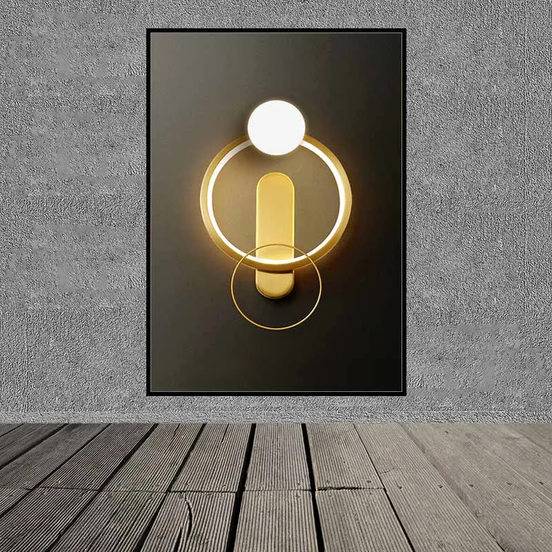 Tranh các vòng tròn trừu tượng hiện đại