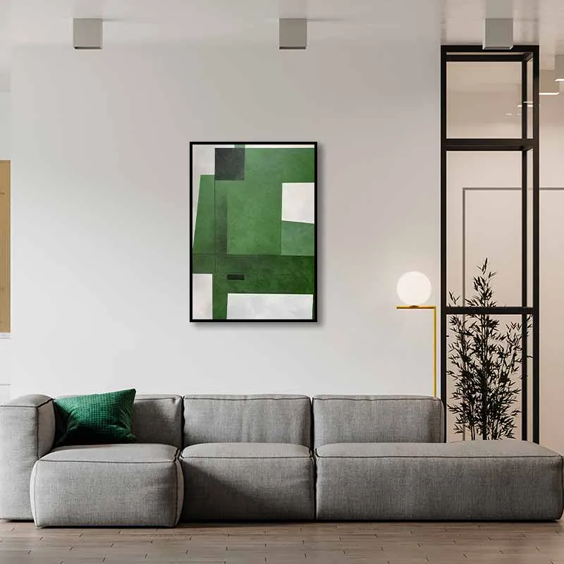 Tranh Trừu Tượng Tươi Mát và Phong Cách - Hiện Đại Trong Sắc Xanh