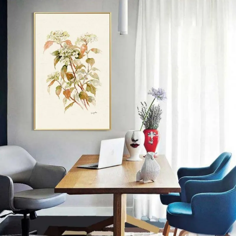 Tranh canvas lá cây khô mùa thu