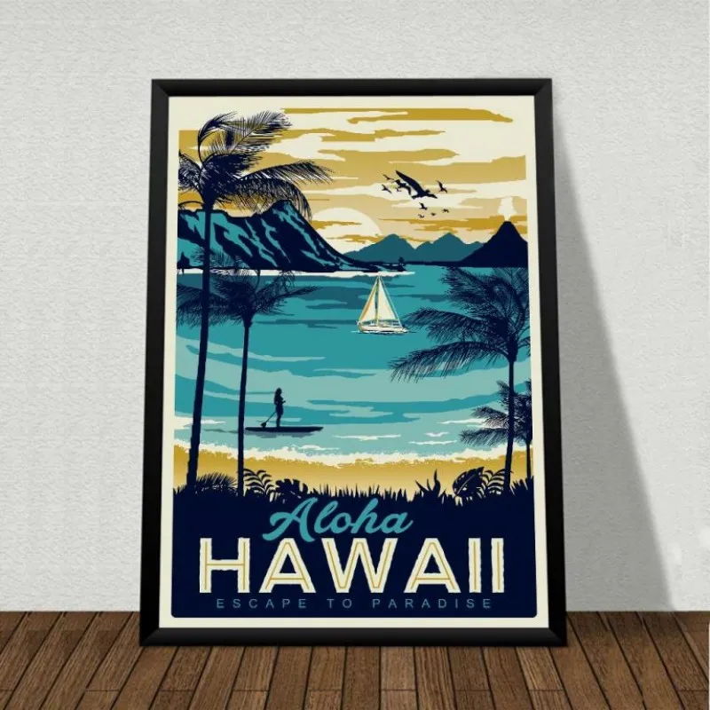 Tranh phong cảnh theo phong cách Vintage