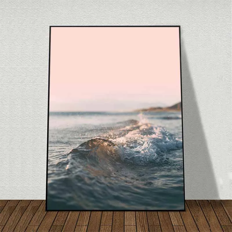 Tranh Biển Và Lá Cây