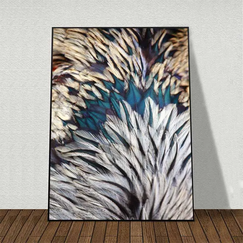 Tranh trừu tượng lông chim