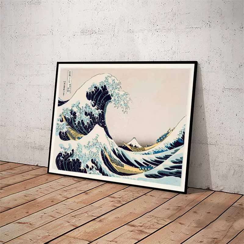 Tranh canvas sóng lừng ngoài khơi Kanagawa