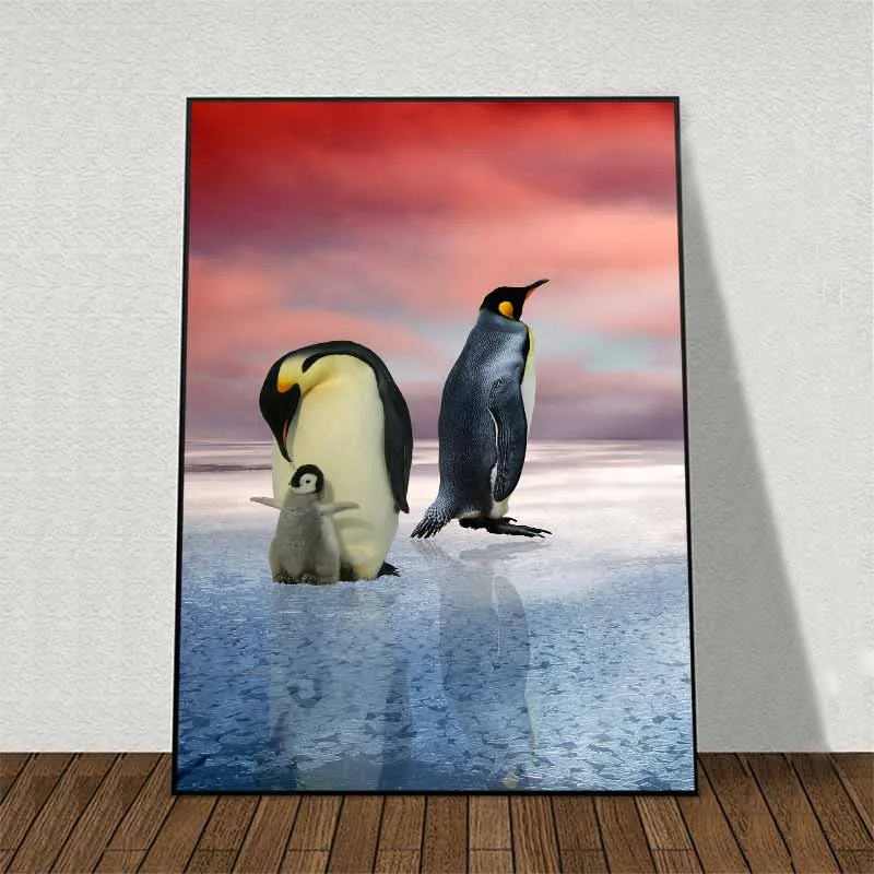 Tranh Đôi Chim Cánh Cụt