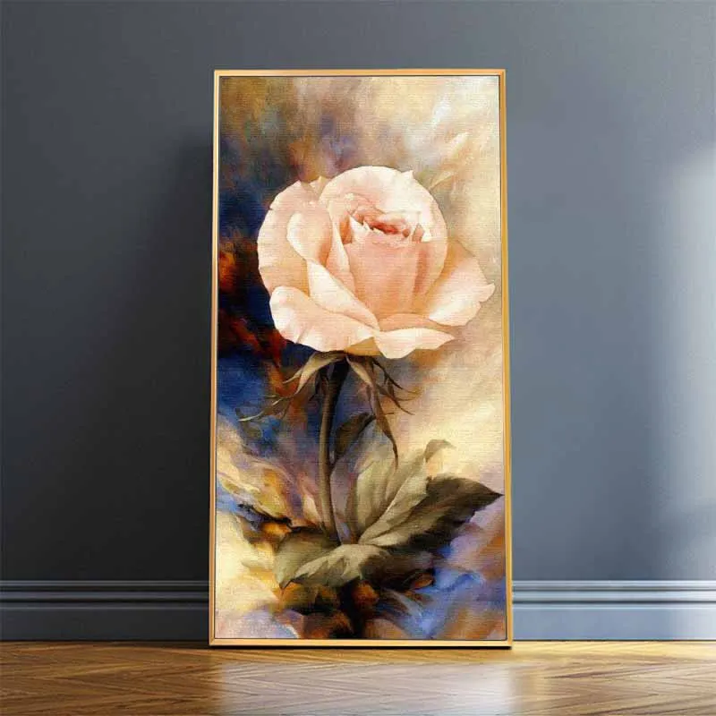 Tranh hoa tulip và hoa hồng