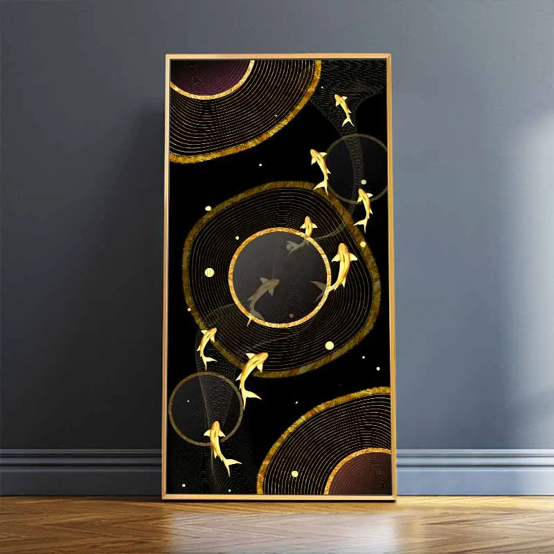 Tranh phong thủy cửu ngư quần hội