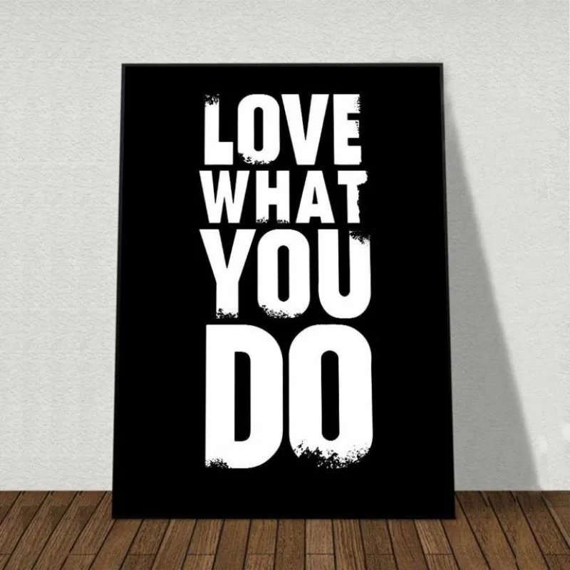 Tranh canvas Scandinavian chữ Do what you love, Love what you do
