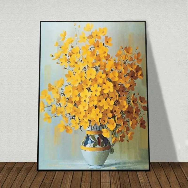 Tranh bộ 3 bình hoa