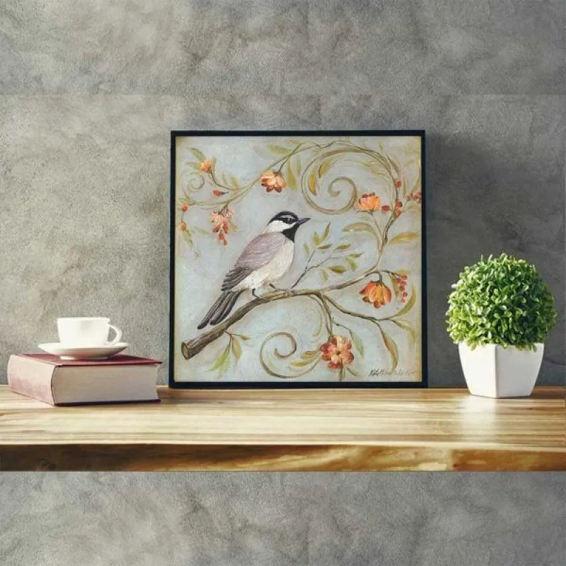 Tranh chim và hoa theo thể loại Retro