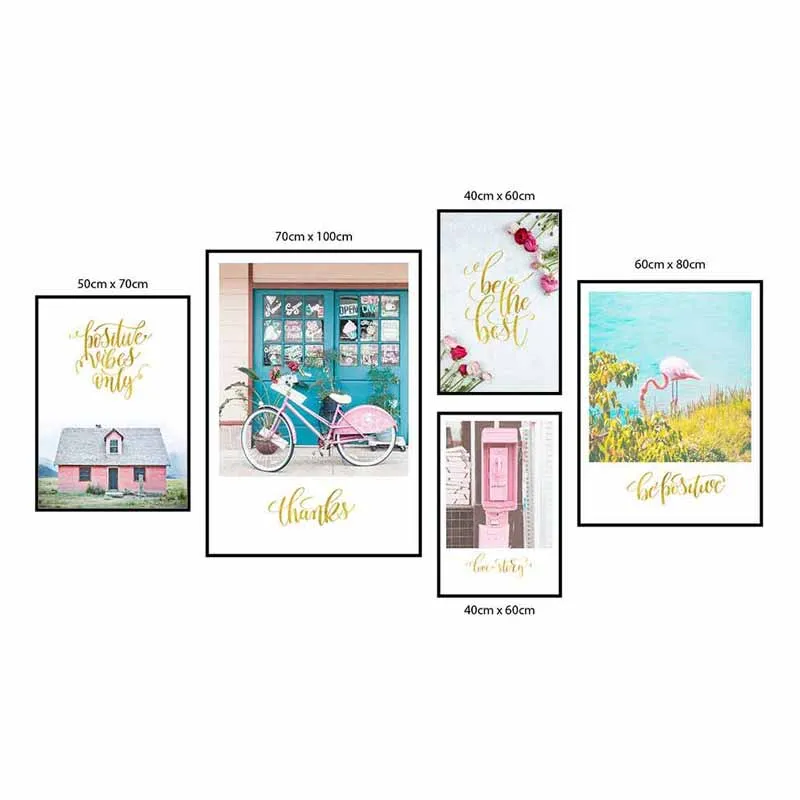 Tranh Bắc Âu kết hợp chữ