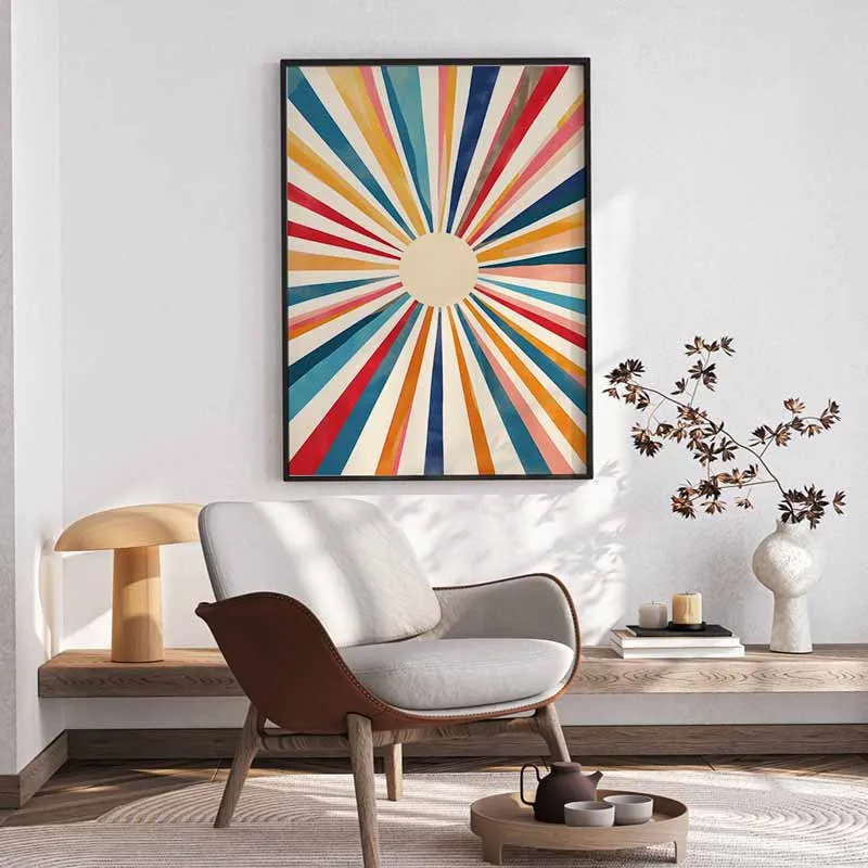 Colorful Sunburst – Nguồn Năng Lượng Rực Rỡ