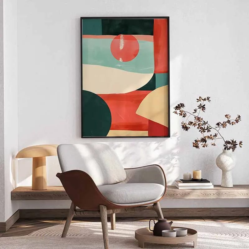 Nét Sang Trọng Từ Nghệ Thuật Trừu Tượng Mid-Century Modern