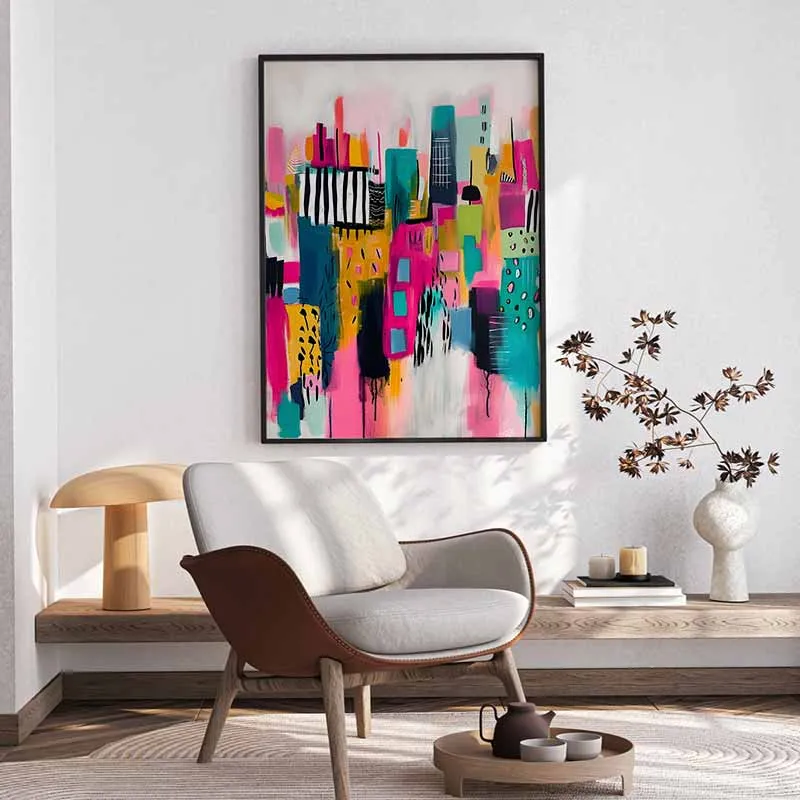 Năng Lượng Đô Thị Từ Bức Tranh Phong Cảnh Trừu Tượng