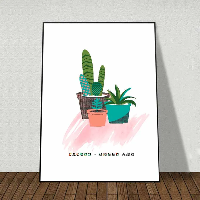 Tranh Hồng hạc và cây xương rồng